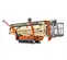 Beige and orange JLG Boom