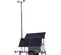 Torre de luz LED remolcable gris PROGRESS HELIOS-1 de 1,400 W, solar de 700 W