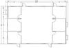 Plano de planta del edificio FAST de 3 ambientes