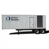 Generador industrial móvil de 500 kW blanco