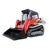 Cargador sobre orugas compacto Takeuchi rojo