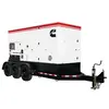 Generador remolcable de 250 – 279 kW, a diésel de nivel 4 CUMMINS blanco, negro y rojo