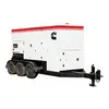 Generador remolcable de 300 – 320 kW, a diésel de nivel 4 CUMMINS blanco, negro y rojo