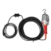 Luz LED portátil, 12 V, a prueba de explosiones, transformador en línea Worksite roja y plateada