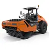 Hamm naranja y negro de 80 – 89 in Aplanadora vibratoria de tambor sencillo con pata de cabra montable de 27.5 toneladas
