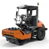 Hamm naranja y negro de 54 in Aplanadora vibratoria de tambor sencillo con pata de cabra montable de 7.7 toneladas