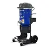 Recolector de polvo eléctrico Blastrac azul y negro