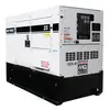 Generador remolcable de 16 – 25 kW, a diésel de nivel 4 MULIQUIP blanco y negro