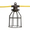 Serie de luces de trabajo para exteriores de 50 pies Southwire negra con cable amarillo