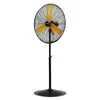 Ventilador de pedestal de 24 pulgadas Pinnacle negro y amarillo