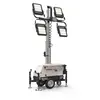 Torre de luz LED portátil, eléctrica GENERAC blanca, plateada y negra