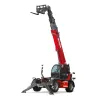 Red and black Magni variable reach forklift