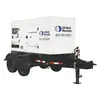 Generador a diésel remolcable de 100 kW blanco