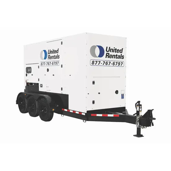 Generador remolcable de 250 kW blanco