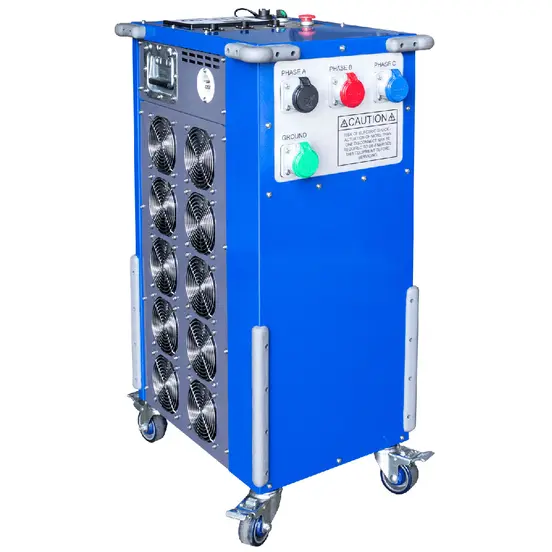 Banco de carga resistiva conectable a la red de 125 kW
