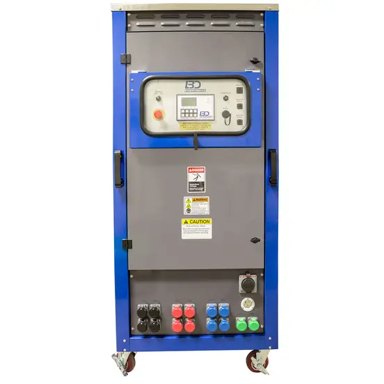 Banco de carga resistiva, conectable en red azul y gris
