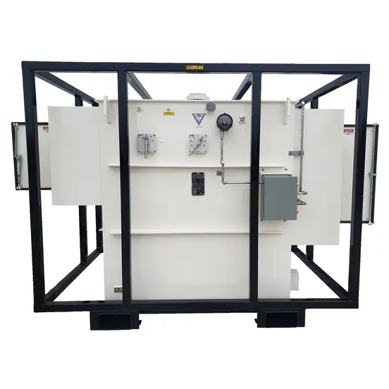 Transformador reductor de 2,500 kVA Vantran blanco