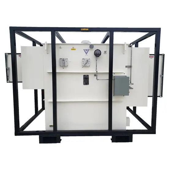 Transformador de 5,000/7,000 kVA, 5/15 kV a 480 V Vantran blanco