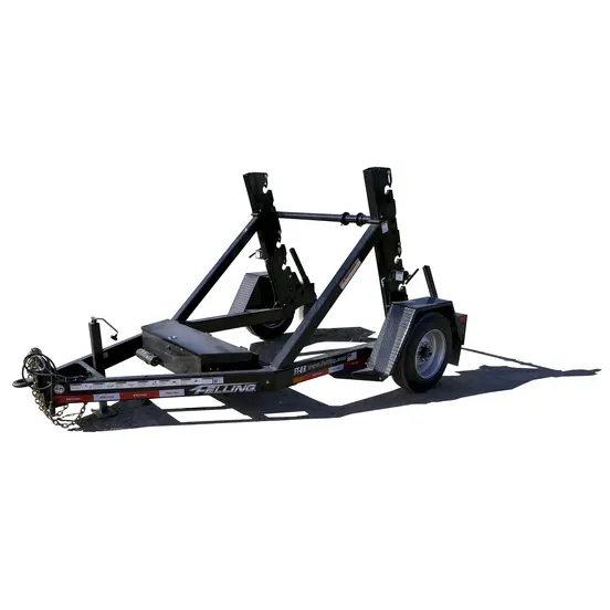 Remolque de carrete para cable Felling negro