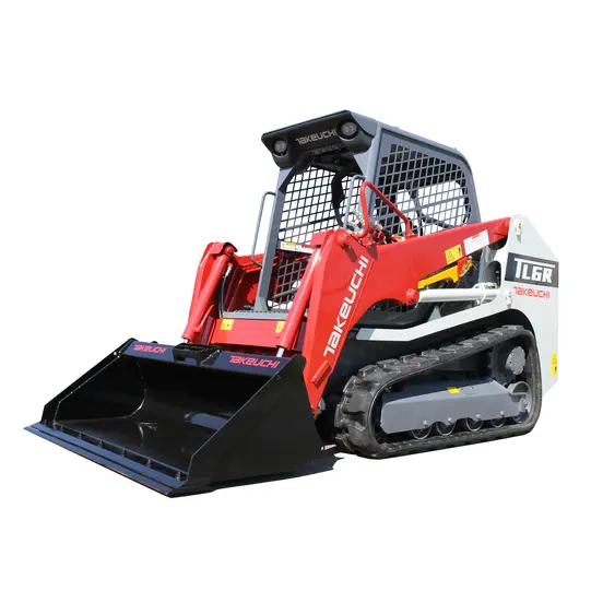 Cargador sobre orugas compacto Takeuchi rojo