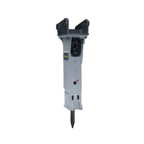 Conexión de quebrador hidráulico de 3,000 – 3,500 lb para excavadora EPIROC gris