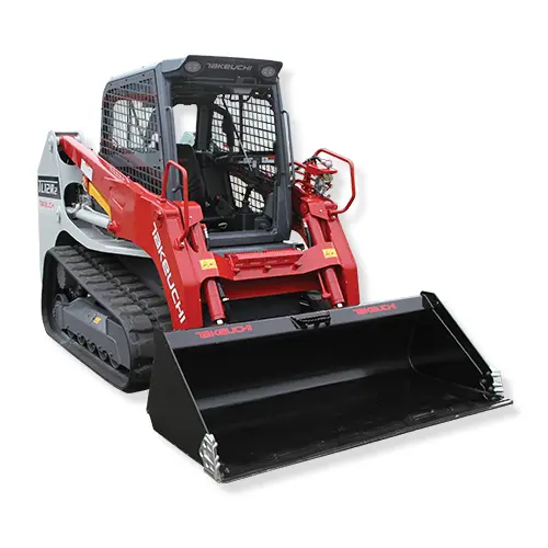 Cargador sobre orugas compacto Takeuchi rojo