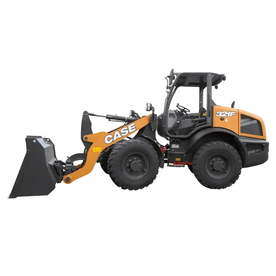Naranja y negro, CASE, 1.5 – 1.9 yd Cargador sobre neumáticos
