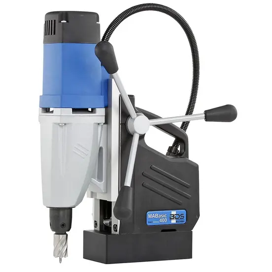 Taladro de banco de 1 1/2 in, eléctrico CS UNITEC negro, plateado y azul