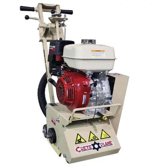 Cepillo para concreto, 8 in, 230 V, eléctrico EDCO beige y rojo, plateado y negro