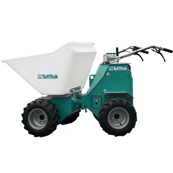 Carretilla, 10 – 14 ft³, eléctrica MULIQUIP verde y blanco