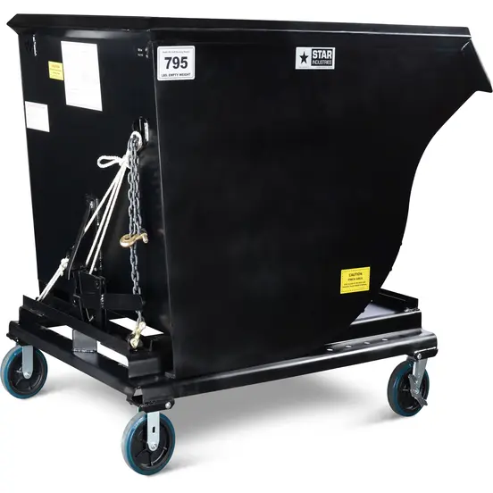 Tolva de concreto, 6,000 lb, capacidad de 2 yardas STARINDUS negra