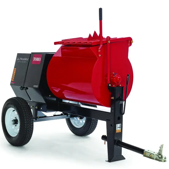 Mezcladora de mortero, 8 ft³, a gasolina TORO roja y negra