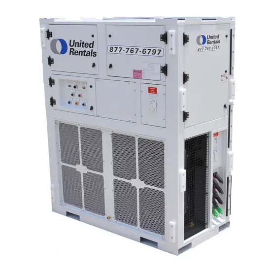 Aire acondicionado vertical de 10 toneladas eléctrico blanco
