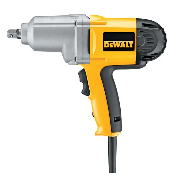 Llave de impacto, 1/2 in, eléctrica DEWALT amarilla, negra y plateada