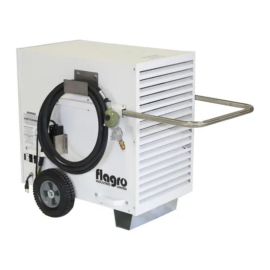 Calentador estilo caja/tienda Flagro blanco