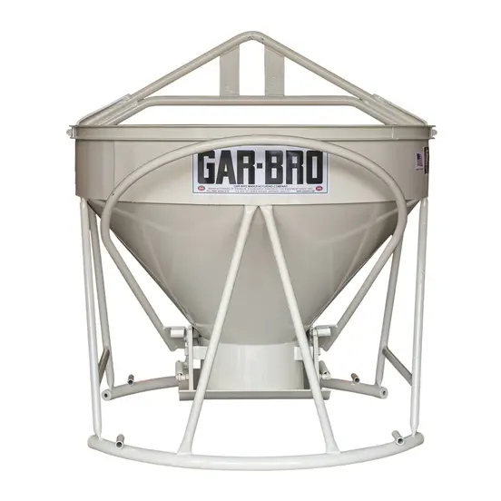 Cubeta para concreto, 1 yd³ GARBRO blanca
