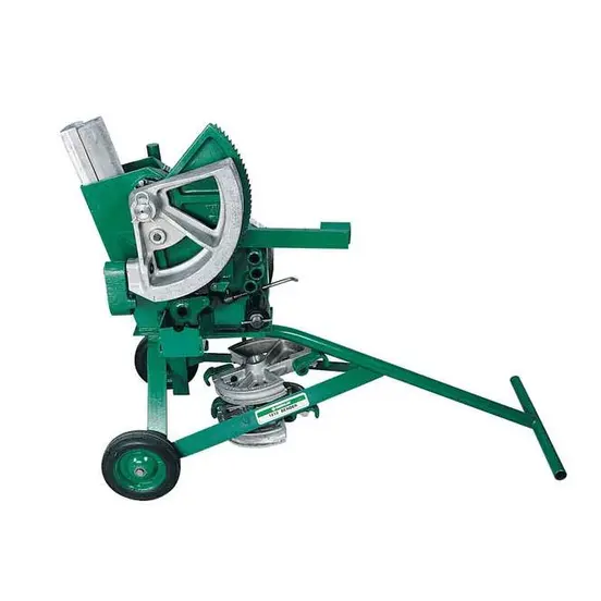 Doblador de tubo, de 1/2 in a 2 in, mecánico GREENLEE verde y plateado