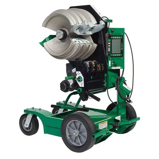 Doblador de tubo, de 1/2 in a 2 in, eléctrico, programable GREENLEE verde, negro y plateado