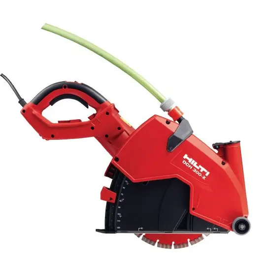 Sierra de corte para concreto, 12 in, eléctrica HILTI roja y negra