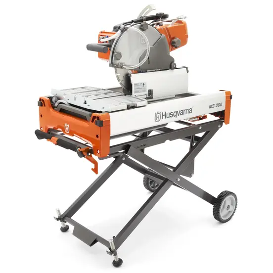 Sierra de mampostería o para mosaicos, 14 in, a gasolina o eléctrica HUSQVARNA naranja, blanca y negra