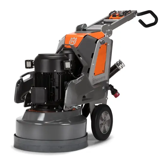 Esmeril para concreto manual Husqvarna naranja y negro