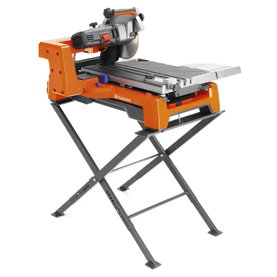 Sierra para mosaicos eléctrica Husqvarna naranja y gris de 10 pulgadas