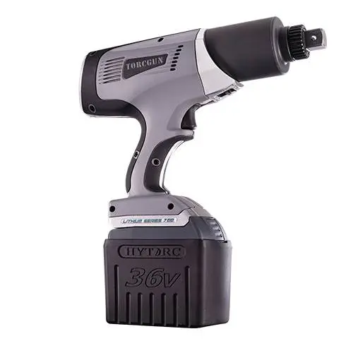 Pistola de llave de torsión, 1 in, inalámbrica HYTORC gris, plateada y negra