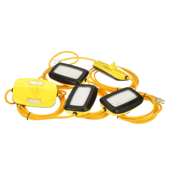 Serie de luces de 50 pies Southwire con luces LED y cable amarillo