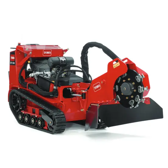 Triturador de tocones, 35 HP, hidráulico TORO rojo y negro