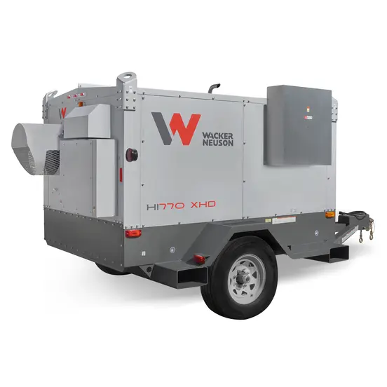 Calentador indirecto, 750,000 BTU, a diésel WACKER gris