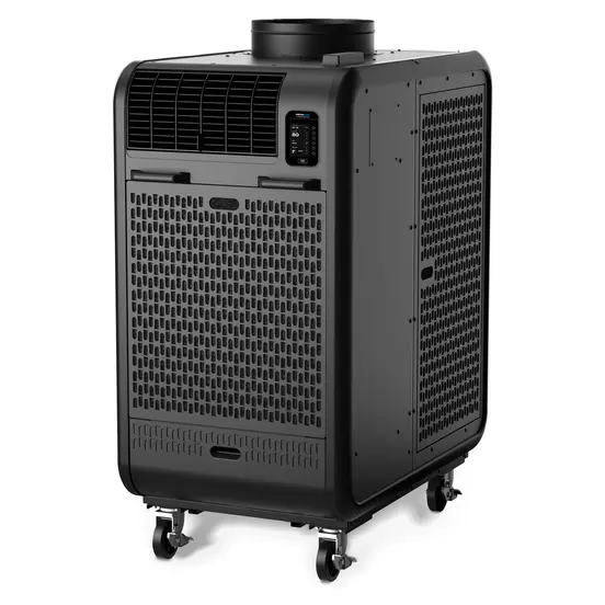 Aire acondicionado portátil de 5 toneladas, 60,000 BTU, 208 V, eléctrico DENSO negro