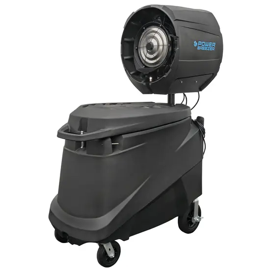 Ventilador de enfriamiento eléctrico Power Breezer negro