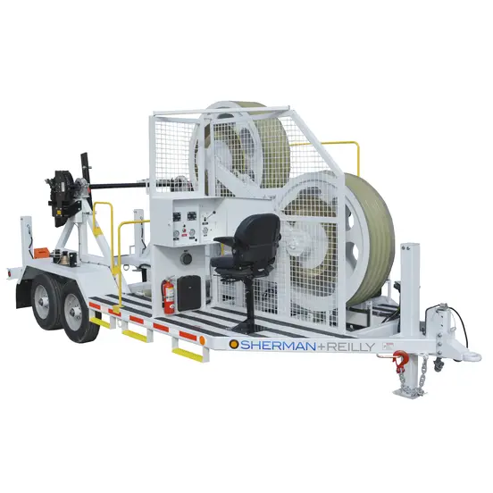 Traccionador/tensionador con rueda traccionadora Sherman Reilly blanco