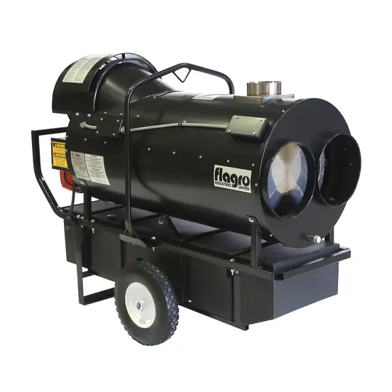 Calentador indirecto FLAGRO negro, 400,000 BTU, a queroseno